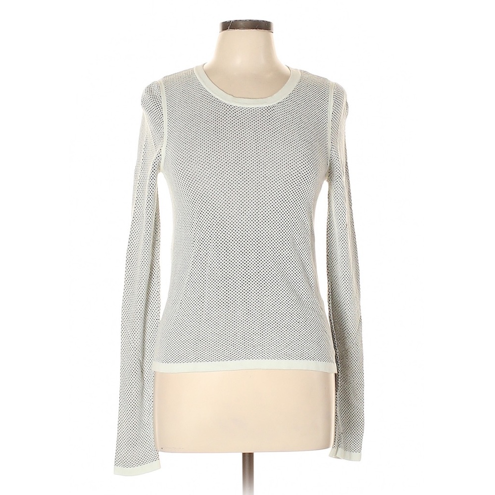 Rag & Bone Textured Mesh Net Long Sleeve Tee Shir… - image 1